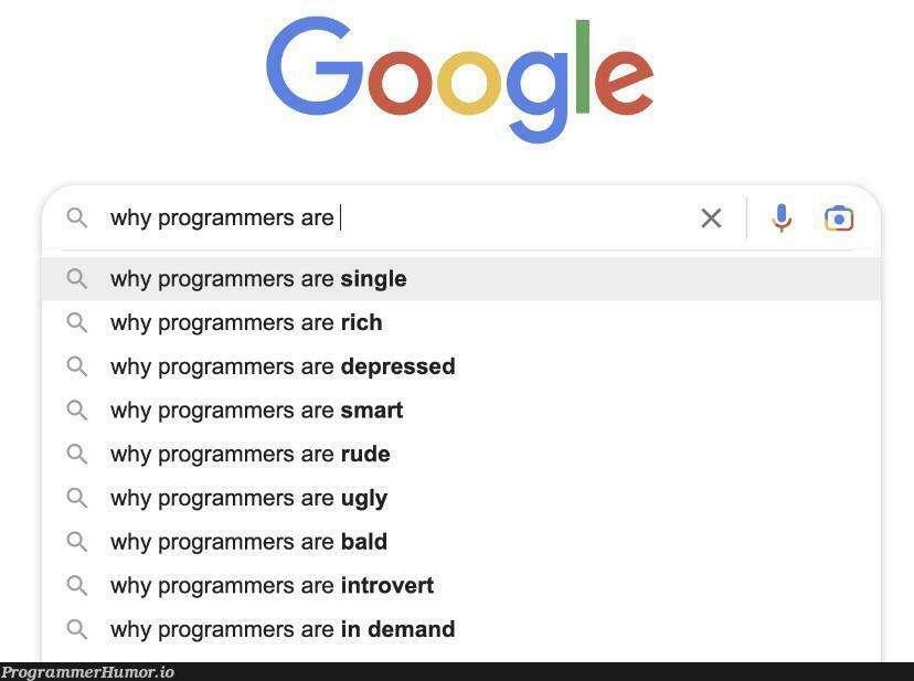 Wrong, i am not bald! | programmer-memes, program-memes, google-memes | ProgrammerHumor.io