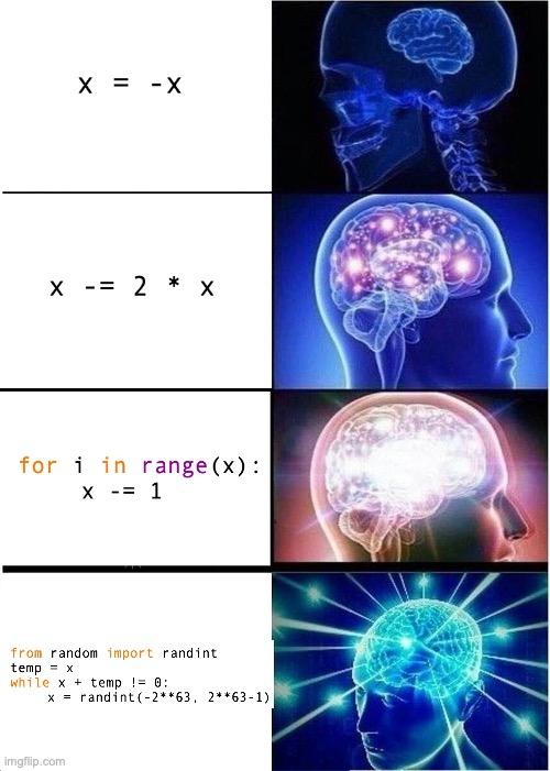 howDoYouReverseTheSignOfAnIntegerChar63 | random-memes | ProgrammerHumor.io