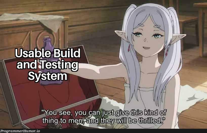 weJustNeedNicerBuildSystems | ProgrammerHumor.io