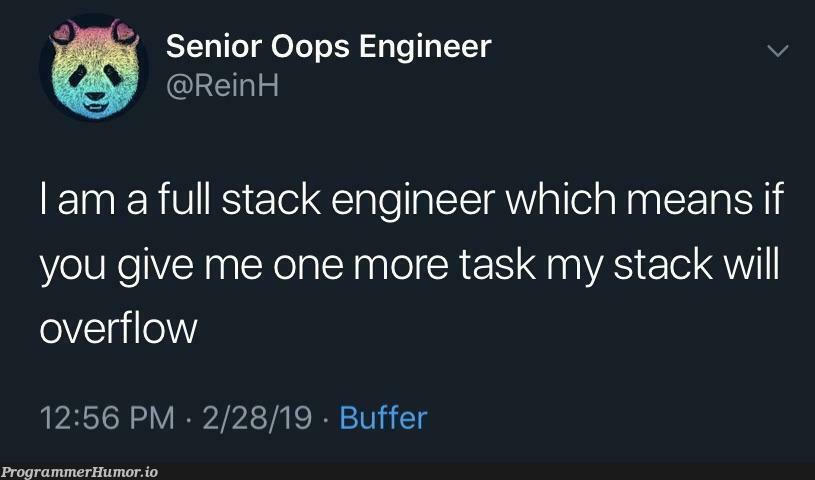 I love me a good full stack (of pancakes) 🥞 | engineer-memes, stack-memes, oop-memes, overflow-memes, full stack-memes | ProgrammerHumor.io