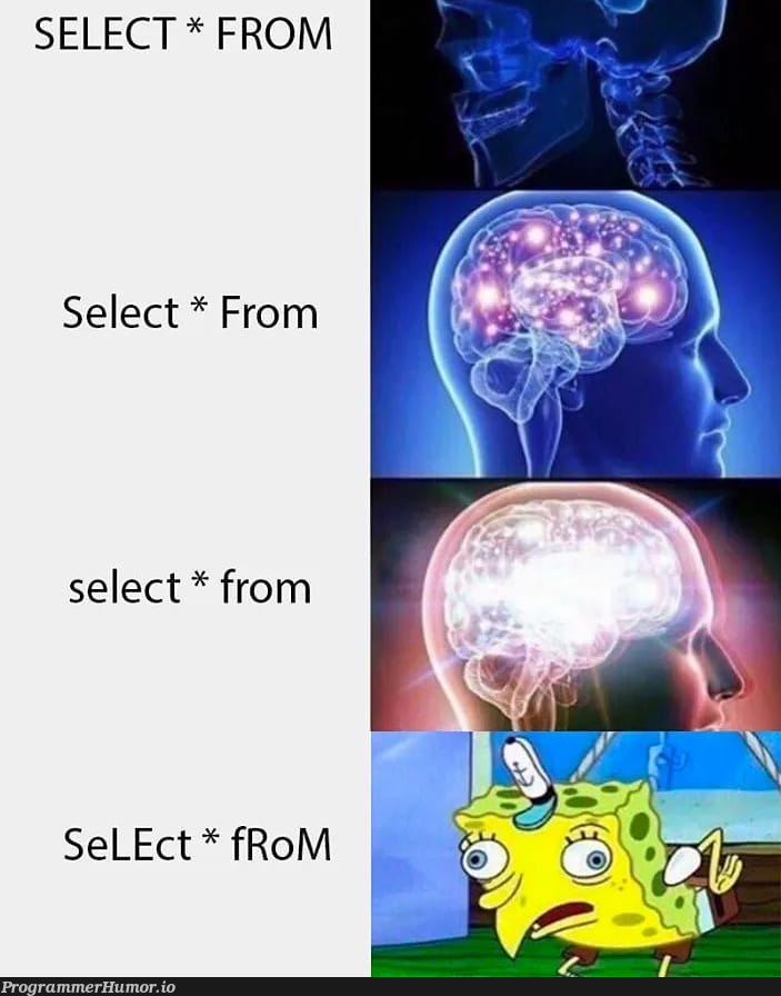 SQL syntax | sql-memes | ProgrammerHumor.io