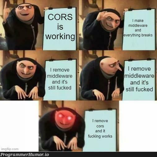 fuckCORS | cors-memes | ProgrammerHumor.io