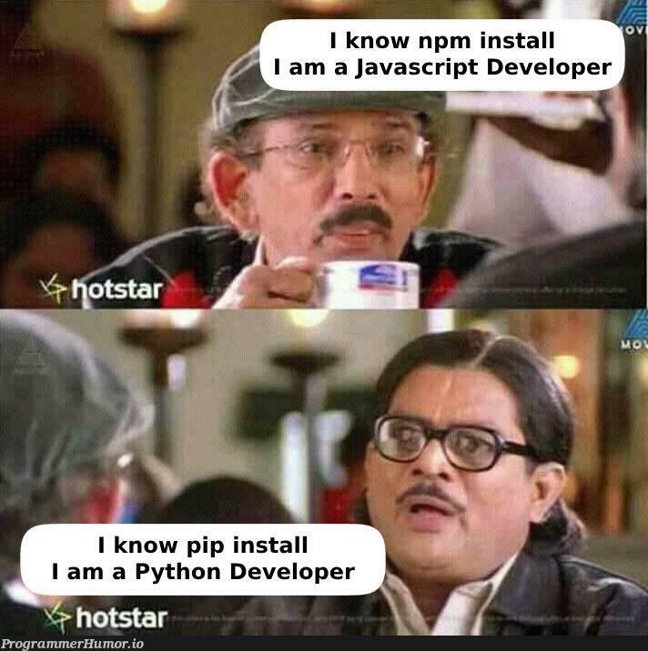 noCodeDeveloper | developer-memes, javascript-memes, code-memes, java-memes, python-memes, javascript dev-memes, npm-memes, pip-memes | ProgrammerHumor.io