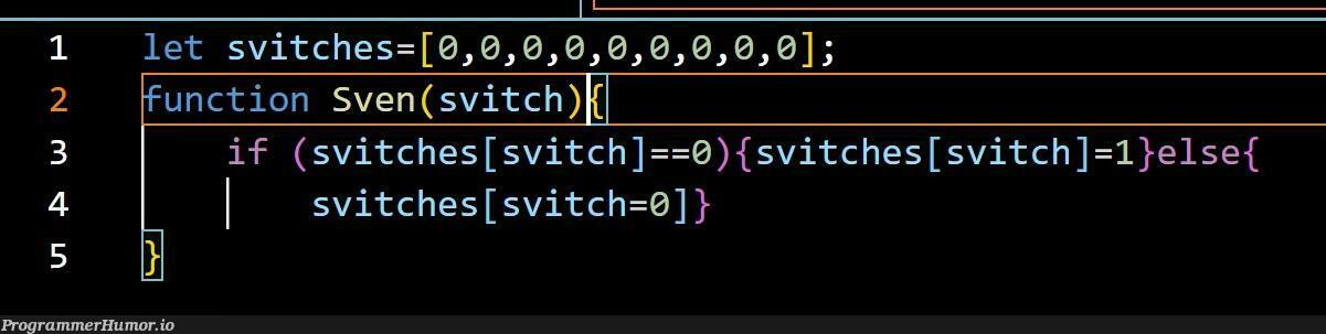 This all started because "switch" is a reserved word in Javascript. | javascript-memes, java-memes, function-memes | ProgrammerHumor.io