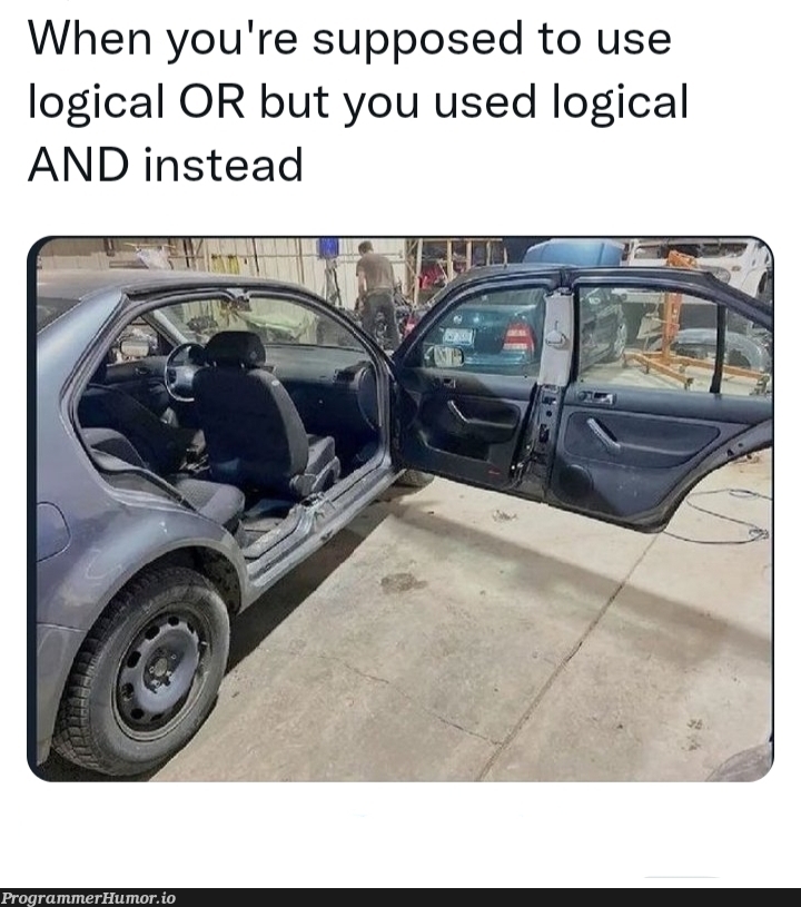 Importance of logical operators | ProgrammerHumor.io