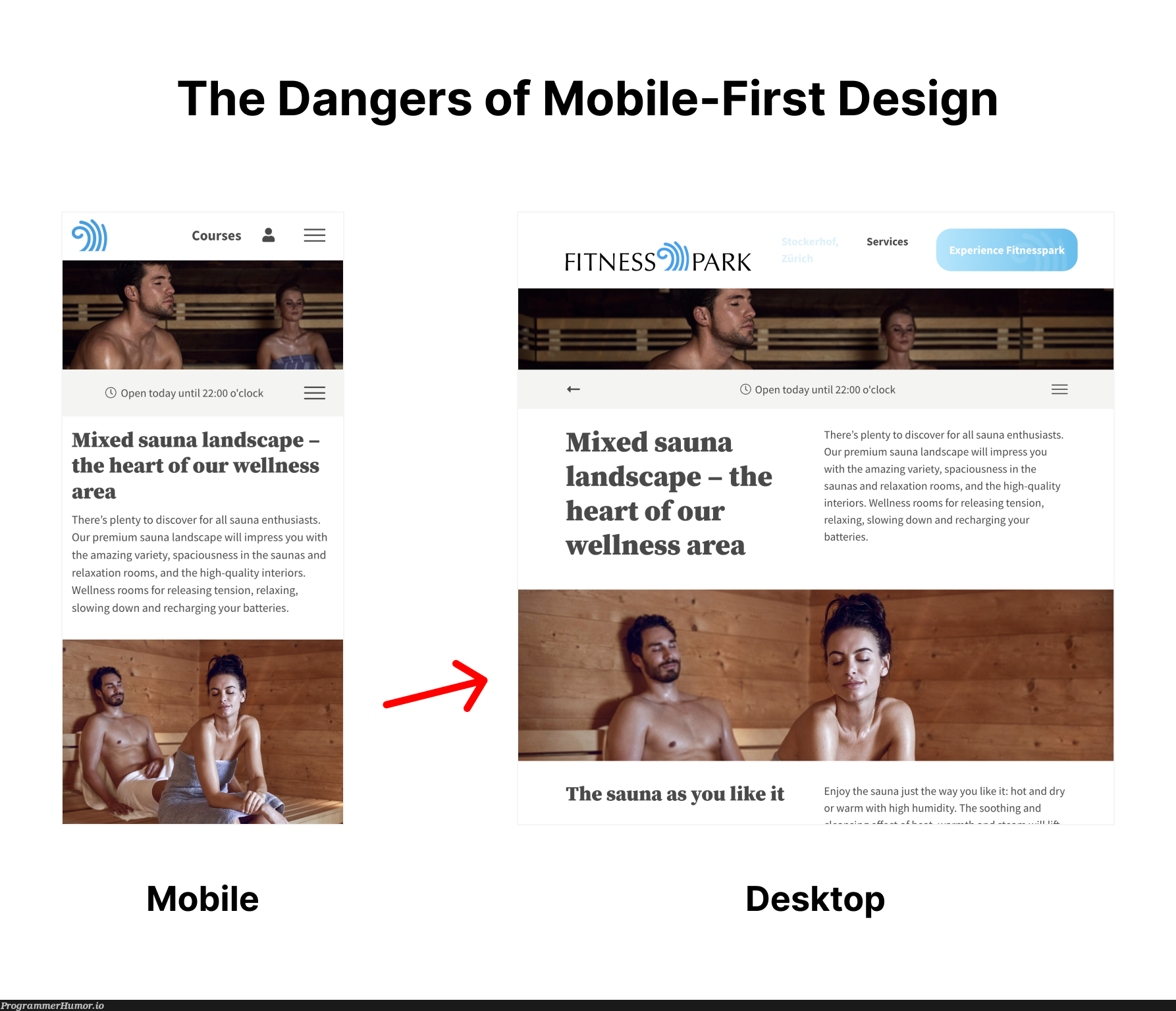 "let's go with mobile first" | design-memes, loc-memes, lock-memes, IT-memes | ProgrammerHumor.io