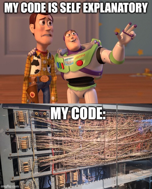 It doesn't need documentation | code-memes, IT-memes, documentation-memes | ProgrammerHumor.io