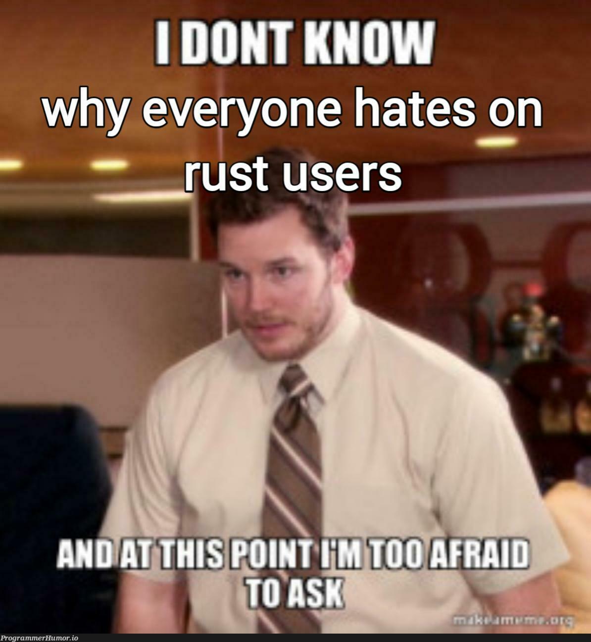 whyTho | rust-memes | ProgrammerHumor.io