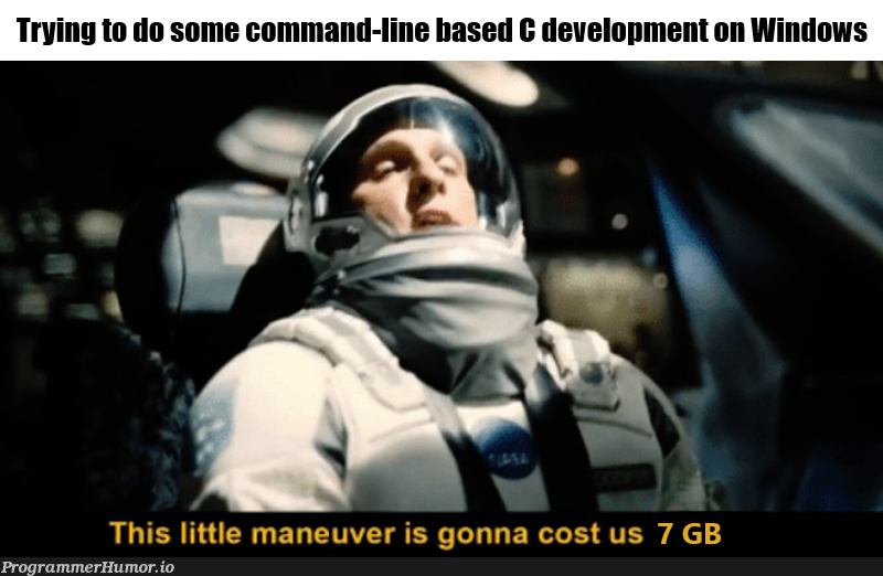 heyTarsAdjustBloatLevelTo100Percent | ProgrammerHumor.io