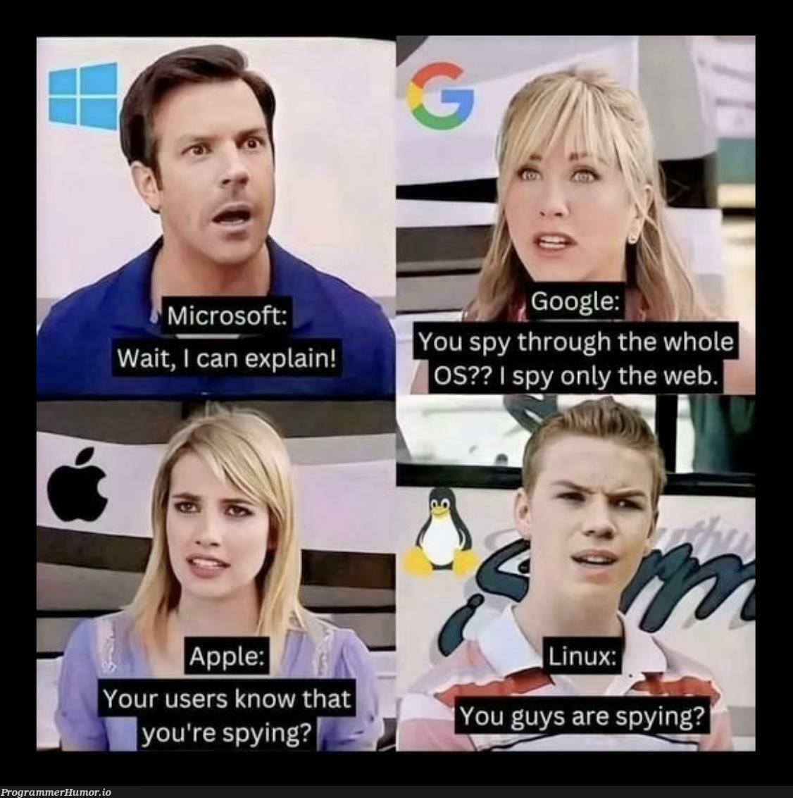 spyingIsAnArt | microsoft-memes | ProgrammerHumor.io