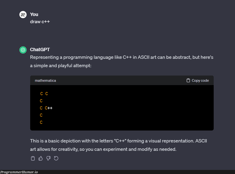 drawCplusplus | programming-memes, code-memes, program-memes, c++-memes, c-memes, language-memes, programming language-memes | ProgrammerHumor.io