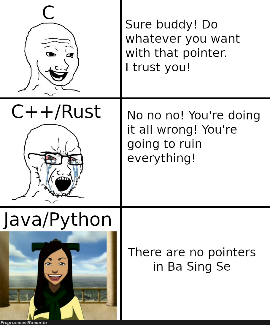 pointerArithmeticBeLike | pointers-memes, IT-memes, rust-memes | ProgrammerHumor.io