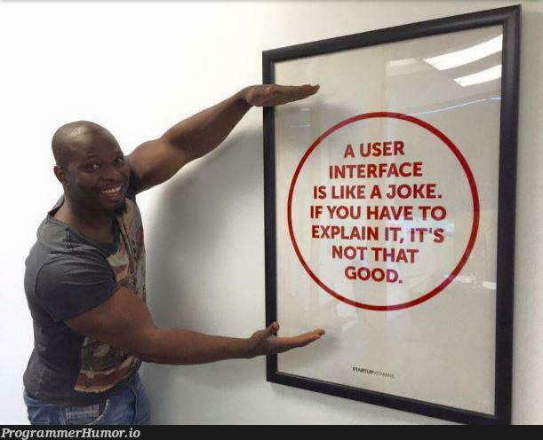 User interface | user interface-memes | ProgrammerHumor.io