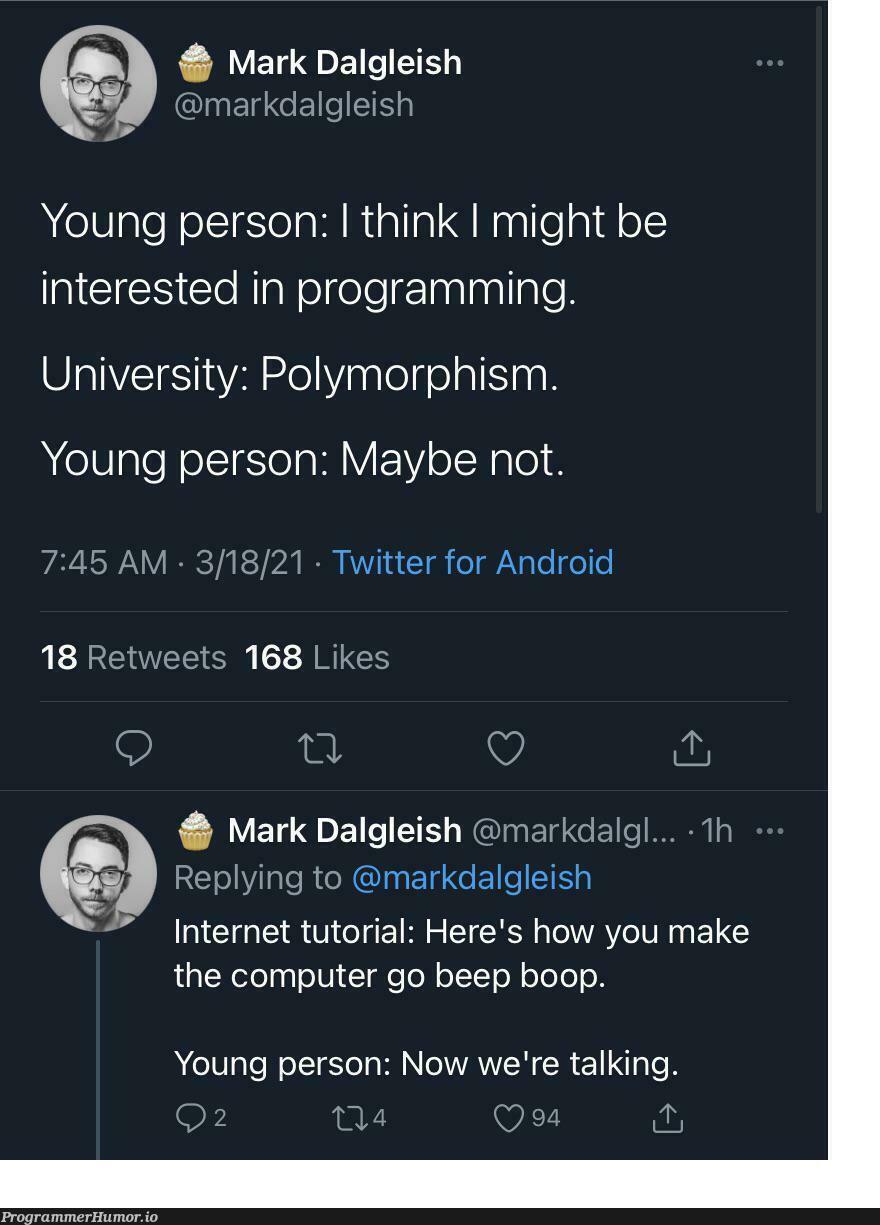 Make the computer go beep boop | programming-memes, computer-memes, android-memes, program-memes, rest-memes, oop-memes, internet-memes, twitter-memes, retweet-memes | ProgrammerHumor.io