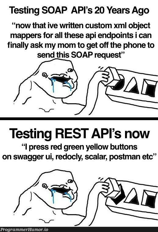 iDroppedTheSoap | testing-memes, test-memes, xml-memes, scala-memes, api-memes, rest-memes, object-memes, ML-memes | ProgrammerHumor.io