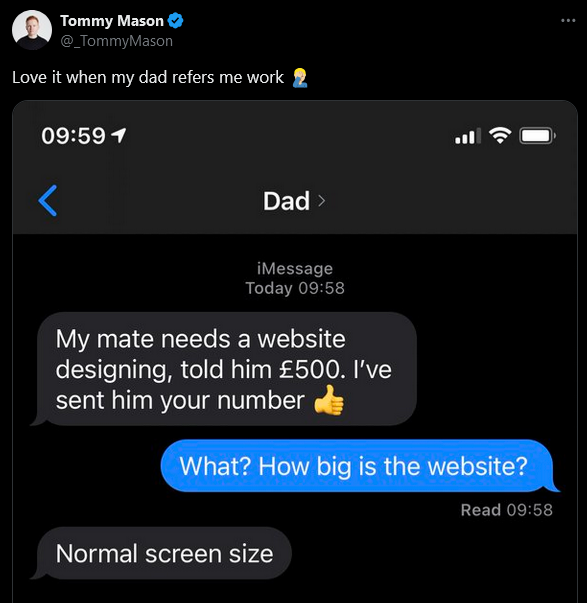 thanksDad | web-memes, design-memes, website-memes, IT-memes | ProgrammerHumor.io