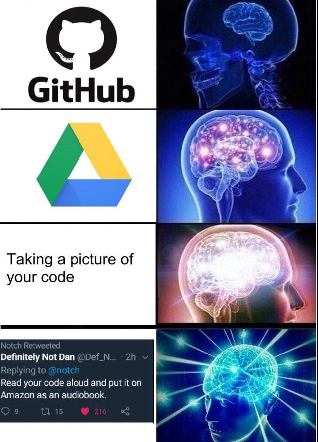 Best ways to save your code | code-memes, amazon-memes, git-memes, github-memes, IT-memes, retweet-memes | ProgrammerHumor.io