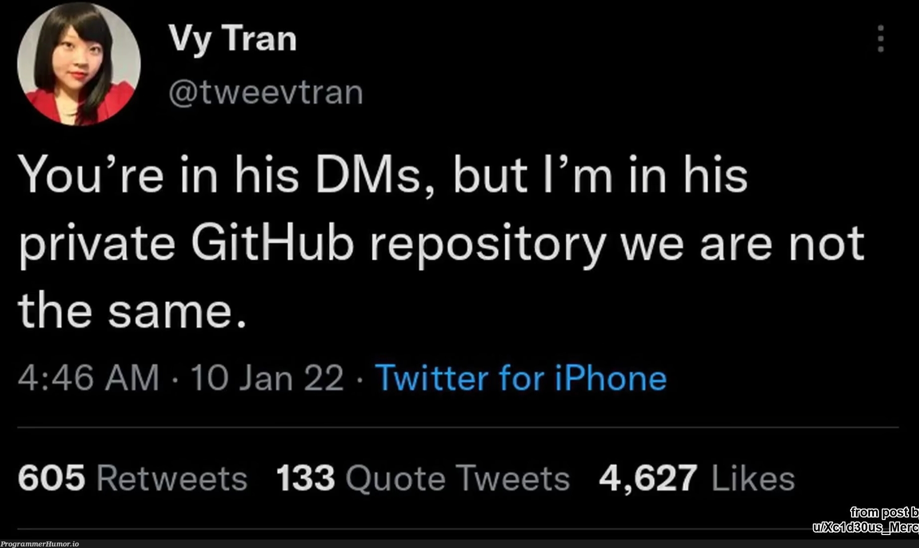 Its a honor | iphone-memes, git-memes, github-memes, twitter-memes, retweet-memes, private-memes | ProgrammerHumor.io