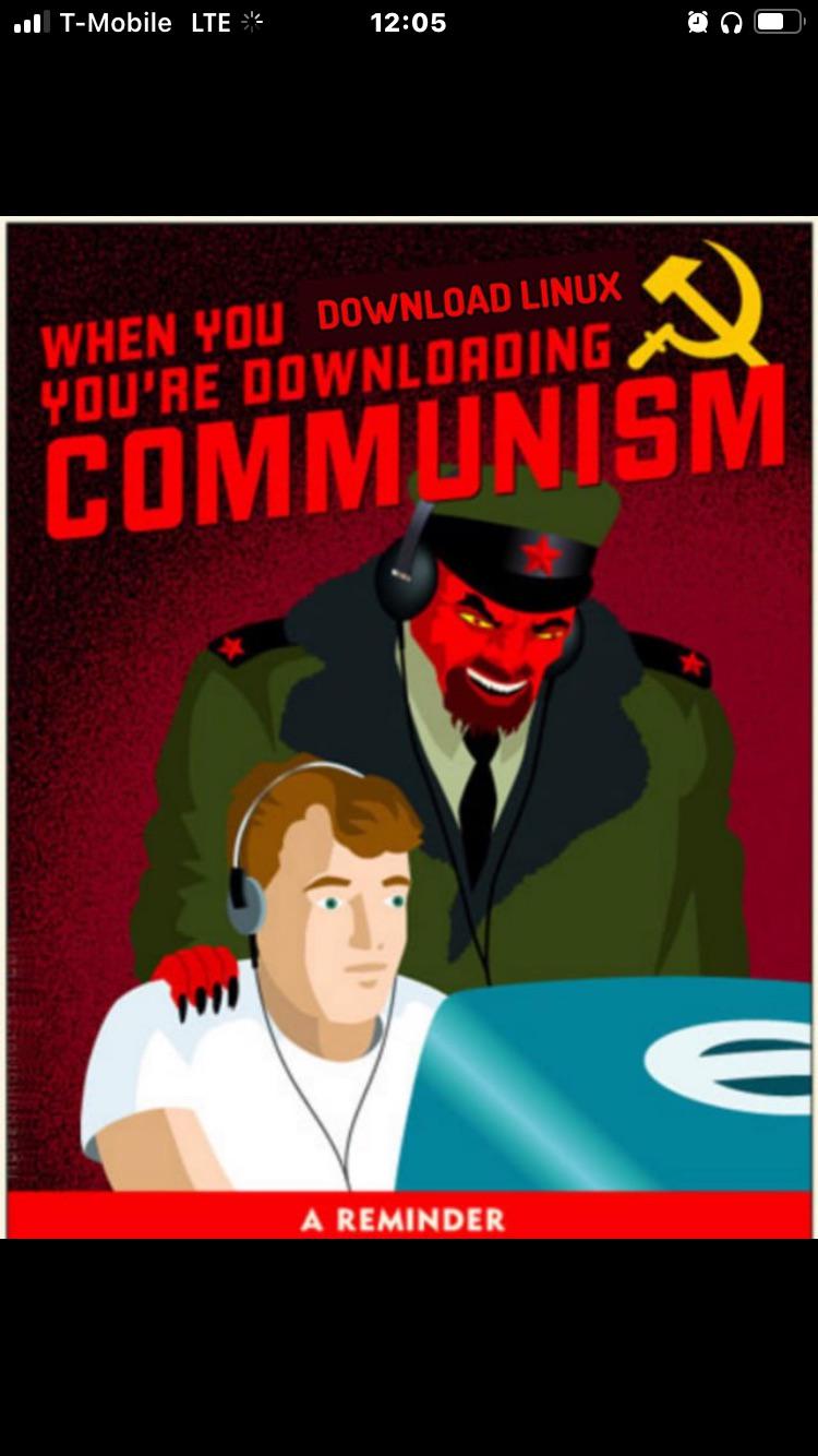 Commie | linux-memes, ux-memes | ProgrammerHumor.io