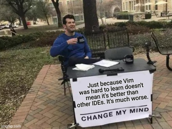 Sunken Cost Fallacy | vim-memes, ide-memes | ProgrammerHumor.io