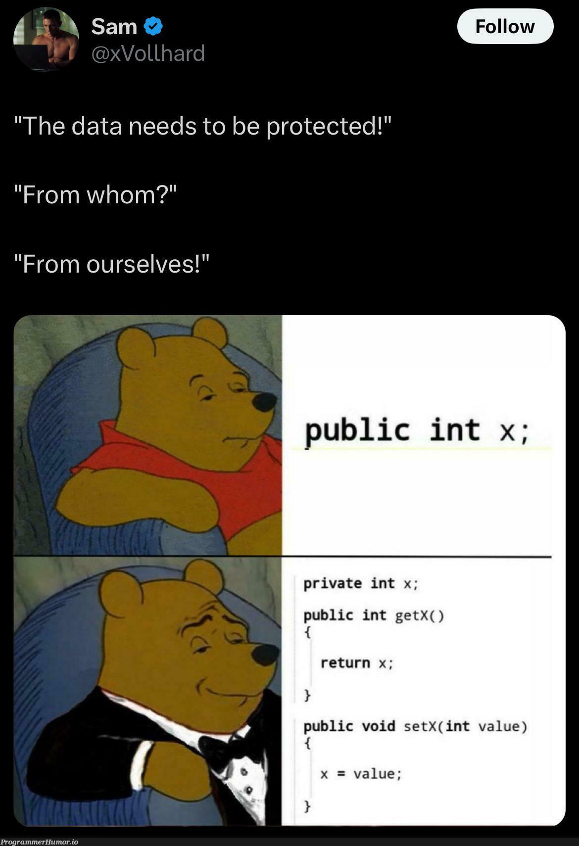 theBIggestEnemyIsOurselves | data-memes, public-memes, private-memes | ProgrammerHumor.io