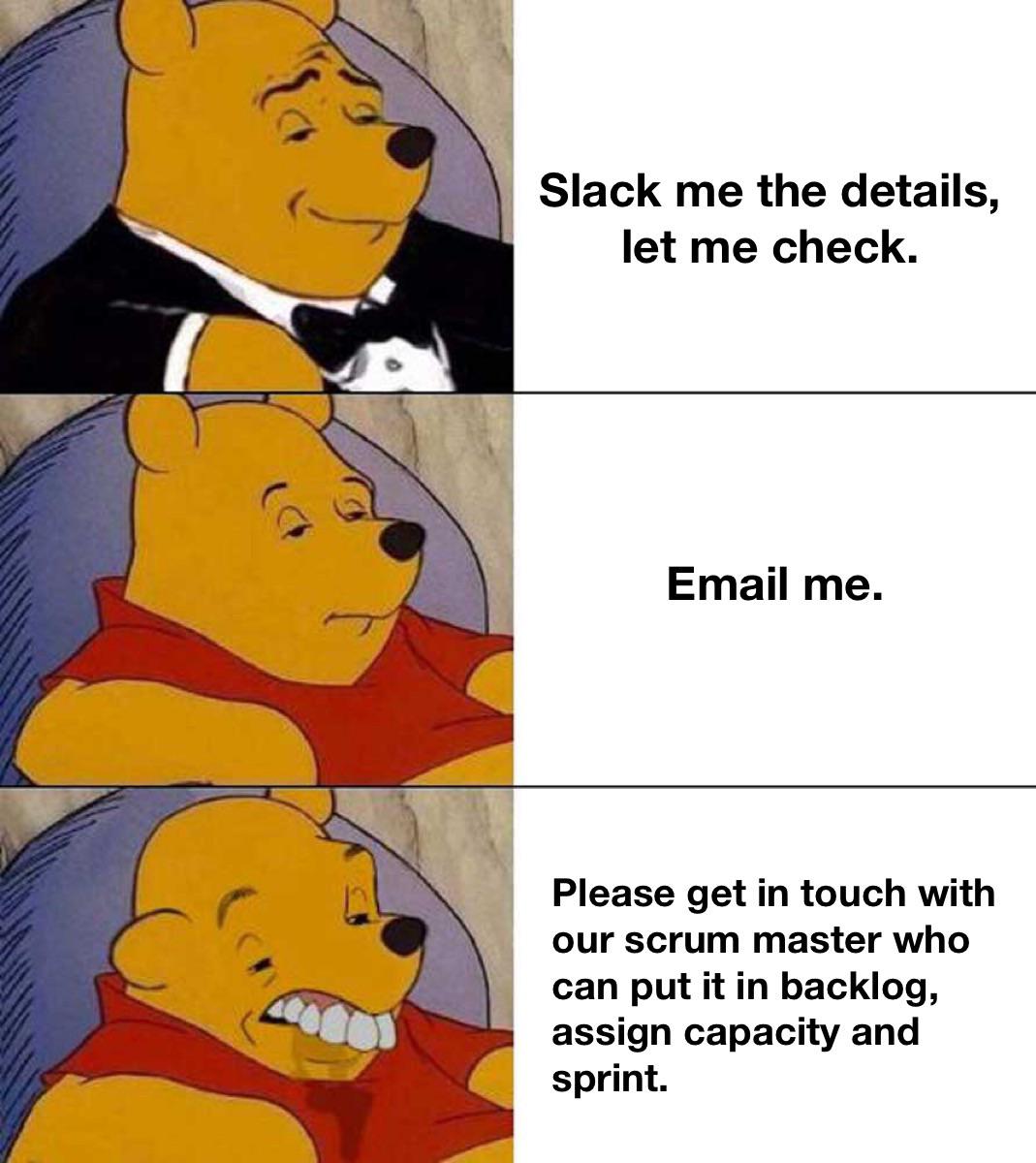 Approaching issues | slack-memes, email-memes, IT-memes | ProgrammerHumor.io