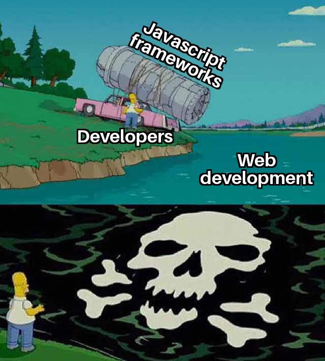 needToMakeAStaticWebsiteButItShouldUseReact | developer-memes, javascript-memes, web development-memes, java-memes, development-memes, web-memes, website-memes, react-memes, framework-memes | ProgrammerHumor.io