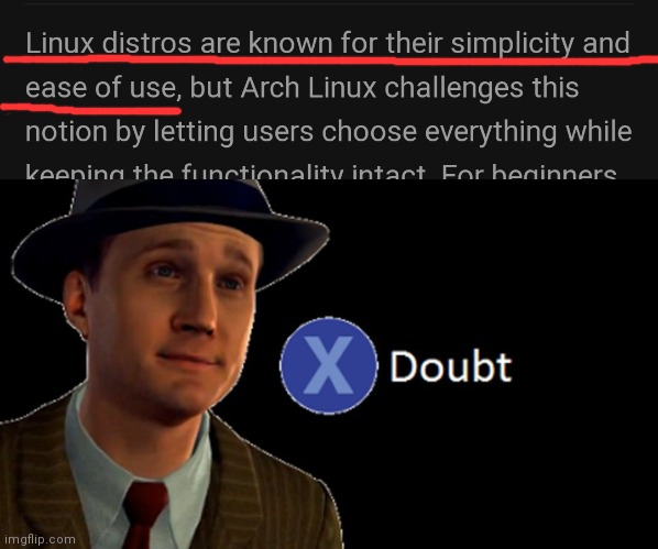 yeah I use Linux because it's so easy | linux-memes, ux-memes, function-memes | ProgrammerHumor.io