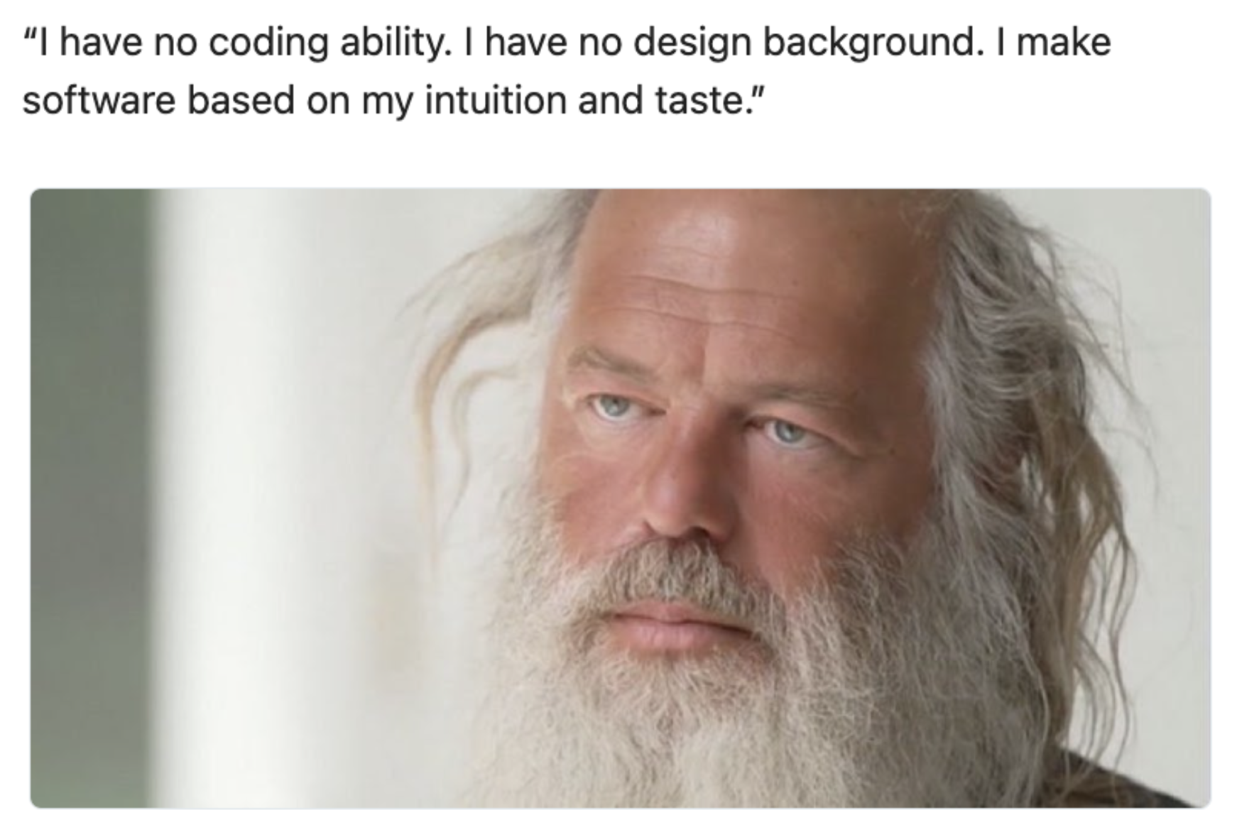 rickRubinIsLiterallyMe | coding-memes, software-memes, design-memes | ProgrammerHumor.io