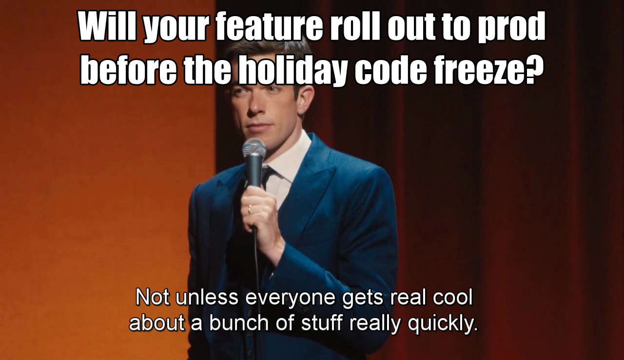 holidayCodeFreeze | code-memes, feature-memes | ProgrammerHumor.io