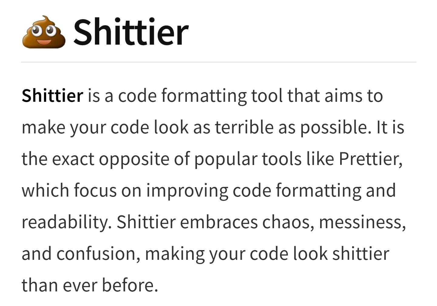 prettierInShambles | code-memes, IT-memes | ProgrammerHumor.io