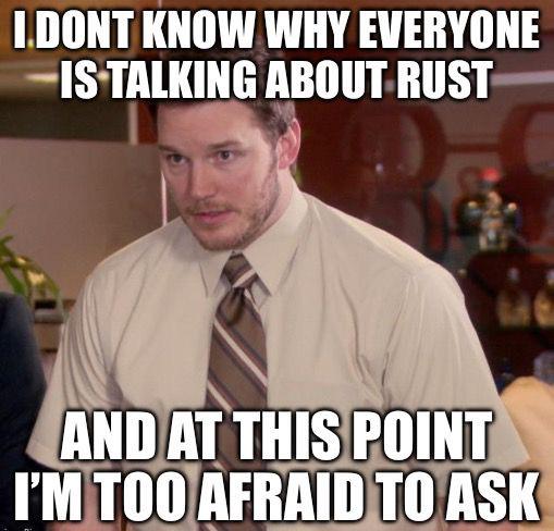 iAmOpenForInformationAndYourThoughtsOnThisSubject | rust-memes | ProgrammerHumor.io