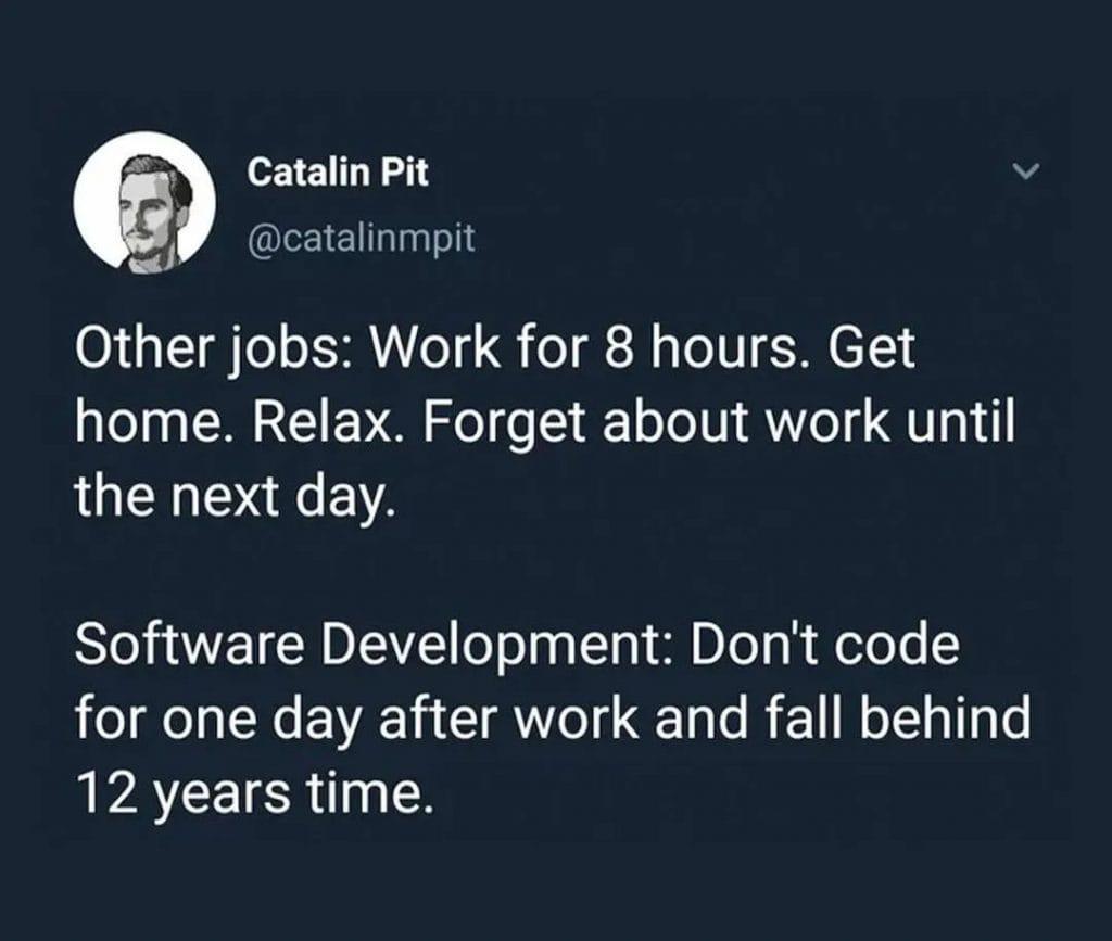 fallBehind | software-memes, code-memes, development-memes | ProgrammerHumor.io