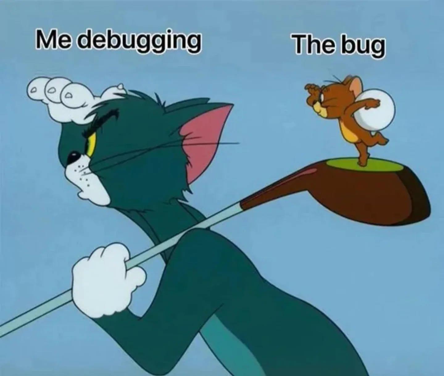 meDebuggingVsTheBug | debugging-memes, bug-memes, debug-memes | ProgrammerHumor.io