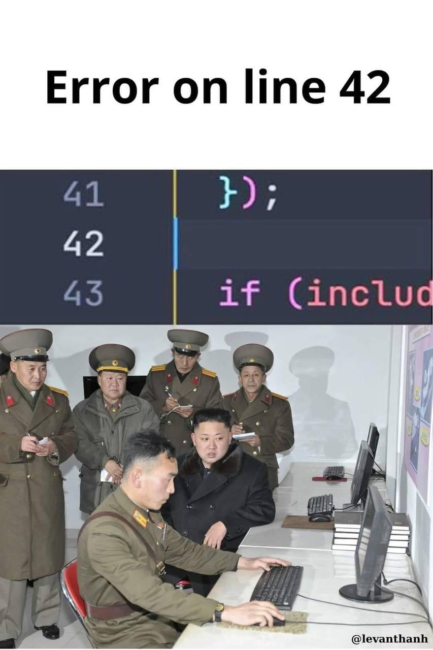 errorOnLine42 | error-memes | ProgrammerHumor.io