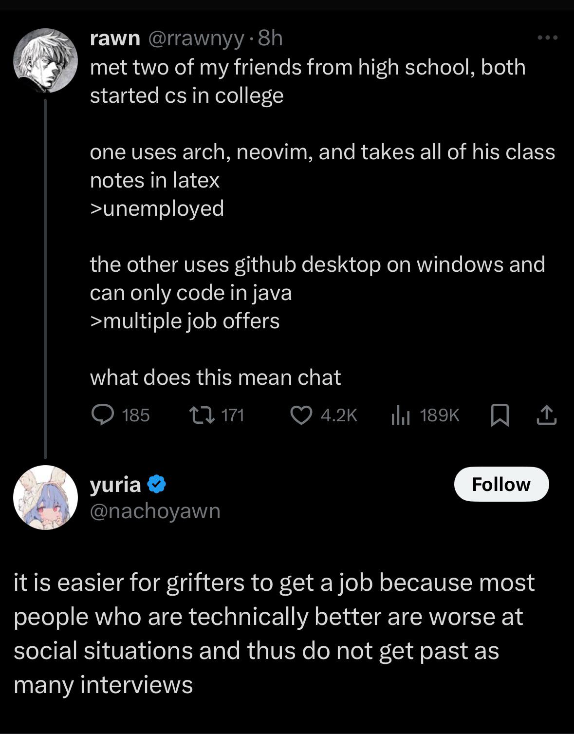 socialSkillsAreTakingOurJobs | code-memes, tech-memes, java-memes, vim-memes, git-memes, github-memes, windows-memes, class-memes, IT-memes, bot-memes, cs-memes, interview-memes | ProgrammerHumor.io