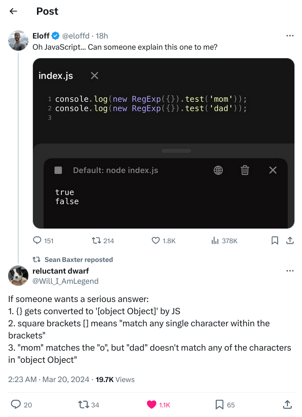 areJSDevsActuallySane | javascript-memes, java-memes, test-memes, node-memes, devs-memes, regex-memes, object-memes, js-memes, ML-memes, console-memes | ProgrammerHumor.io