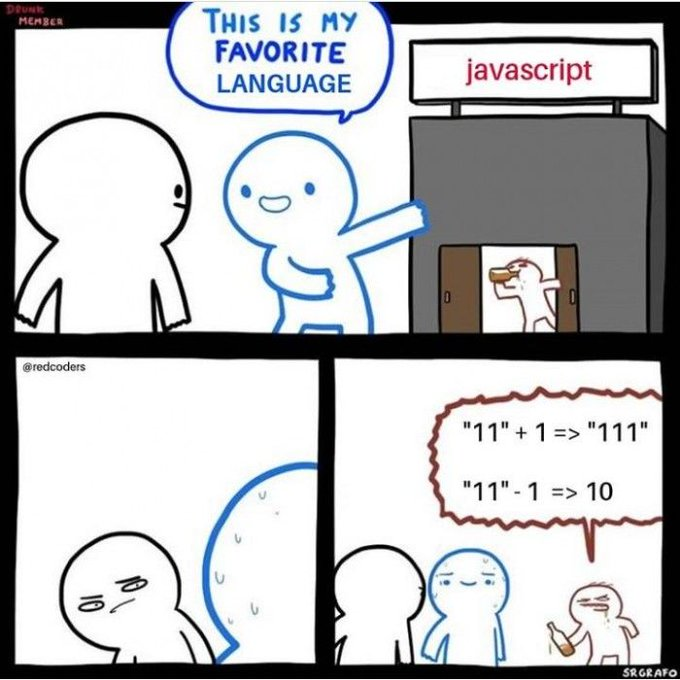 Javascript is not a typist. It is a liberal language | javascript-memes, code-memes, java-memes, coder-memes, IT-memes, language-memes | ProgrammerHumor.io