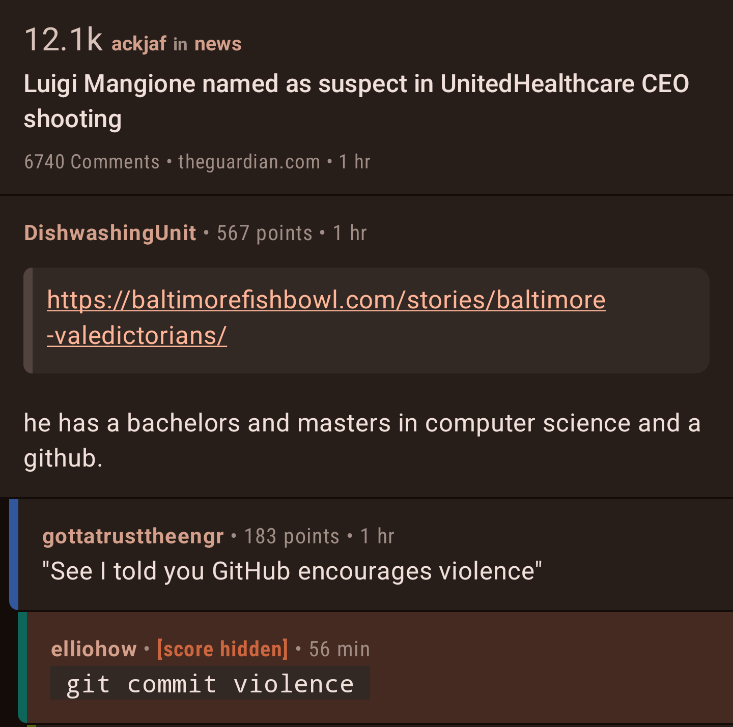 githubEncouragesViolence | computer-memes, computer science-memes, git-memes, github-memes, http-memes, comment-memes | ProgrammerHumor.io