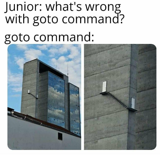 gotoCommand | command-memes | ProgrammerHumor.io