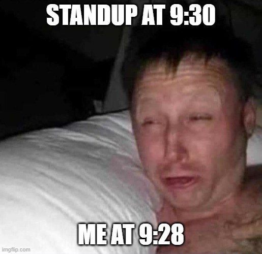 Standups more like wakeups | ProgrammerHumor.io