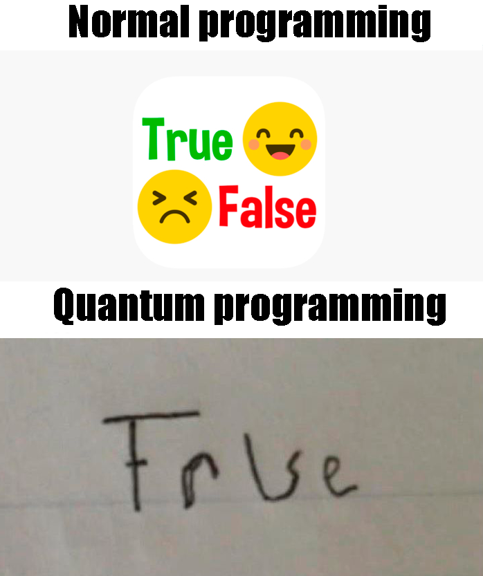 programmingVsQuantumProgramming | programming-memes, program-memes | ProgrammerHumor.io