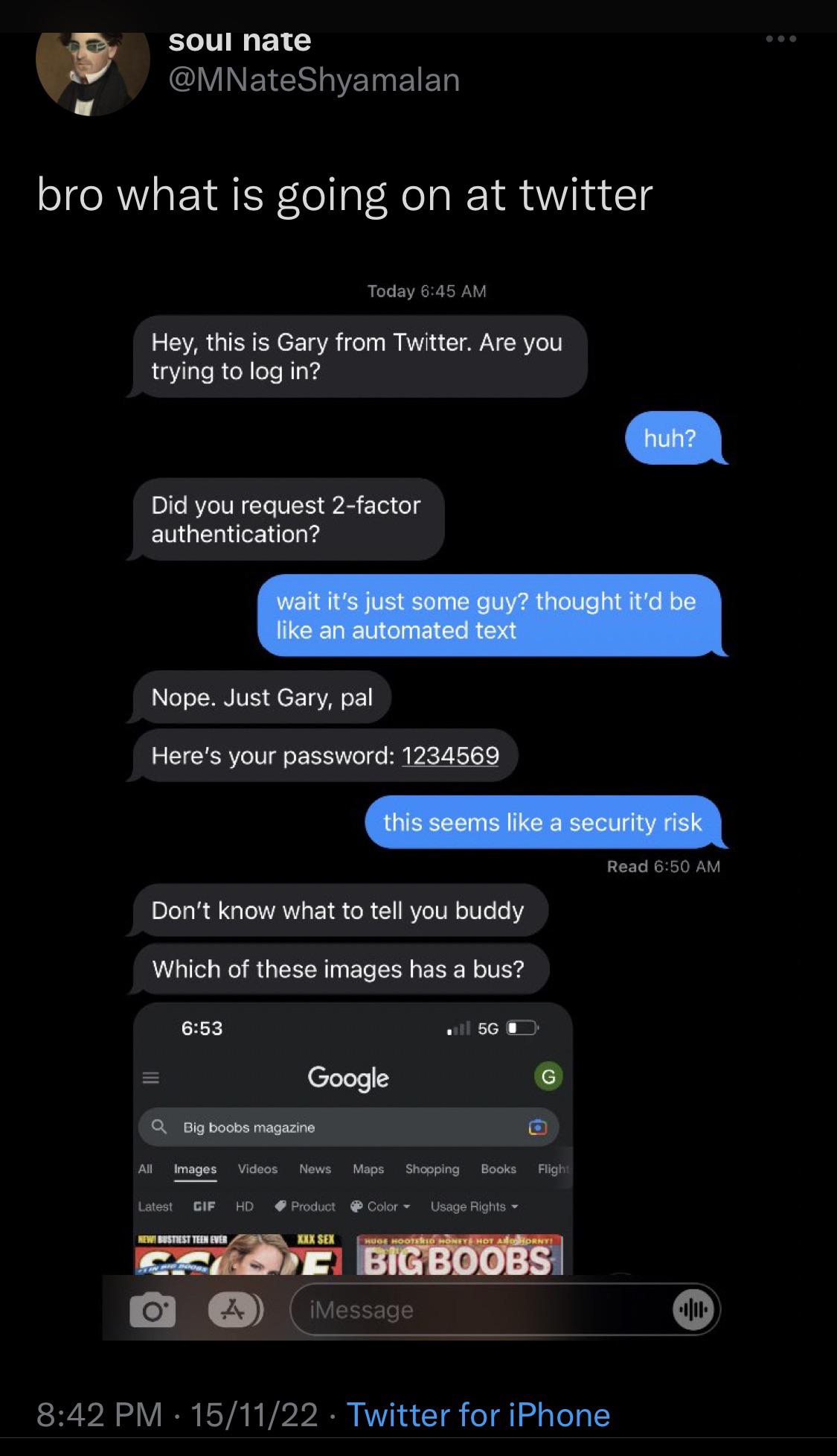 2 factor authentication gone wrong 😂 | iphone-memes, google-memes, try-memes, password-memes, security-memes, image-memes, authentication-memes, ide-memes, twitter-memes, product-memes | ProgrammerHumor.io