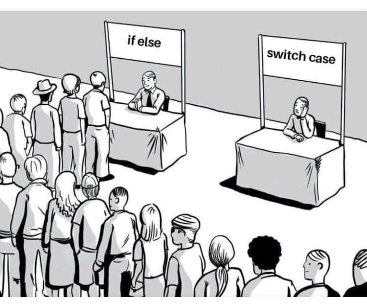 switchCaseXIfElseChecked | ProgrammerHumor.io