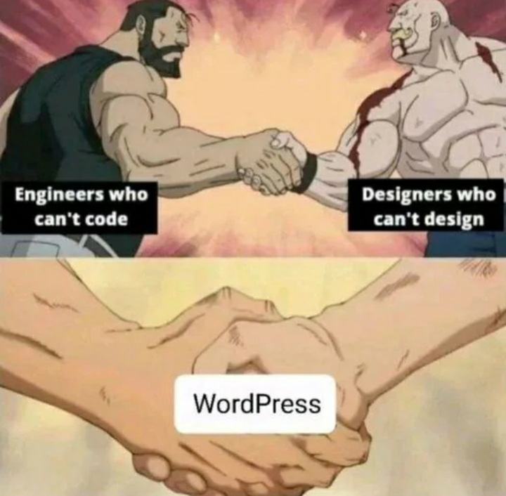 boydontIlovewordpress | code-memes, engineer-memes, wordpress-memes | ProgrammerHumor.io