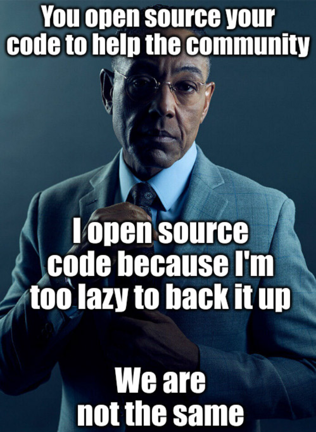 thisIsActuallyWhyIOpenSourceMyCode | code-memes, IT-memes, open source-memes, source code-memes | ProgrammerHumor.io