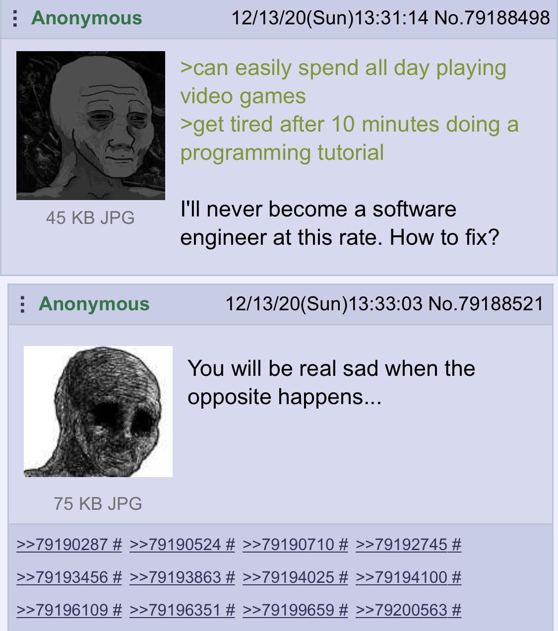 Stole this from r/greentext. It feels so close to home | programming-memes, software-memes, engineer-memes, software engineer-memes, program-memes, fix-memes, IT-memes, ide-memes | ProgrammerHumor.io