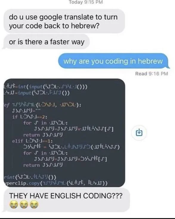 iPreferProgrammingInRunicScripture | programming-memes, coding-memes, code-memes, program-memes, google-memes, ssl-memes, cli-memes, ssh-memes, cs-memes | ProgrammerHumor.io