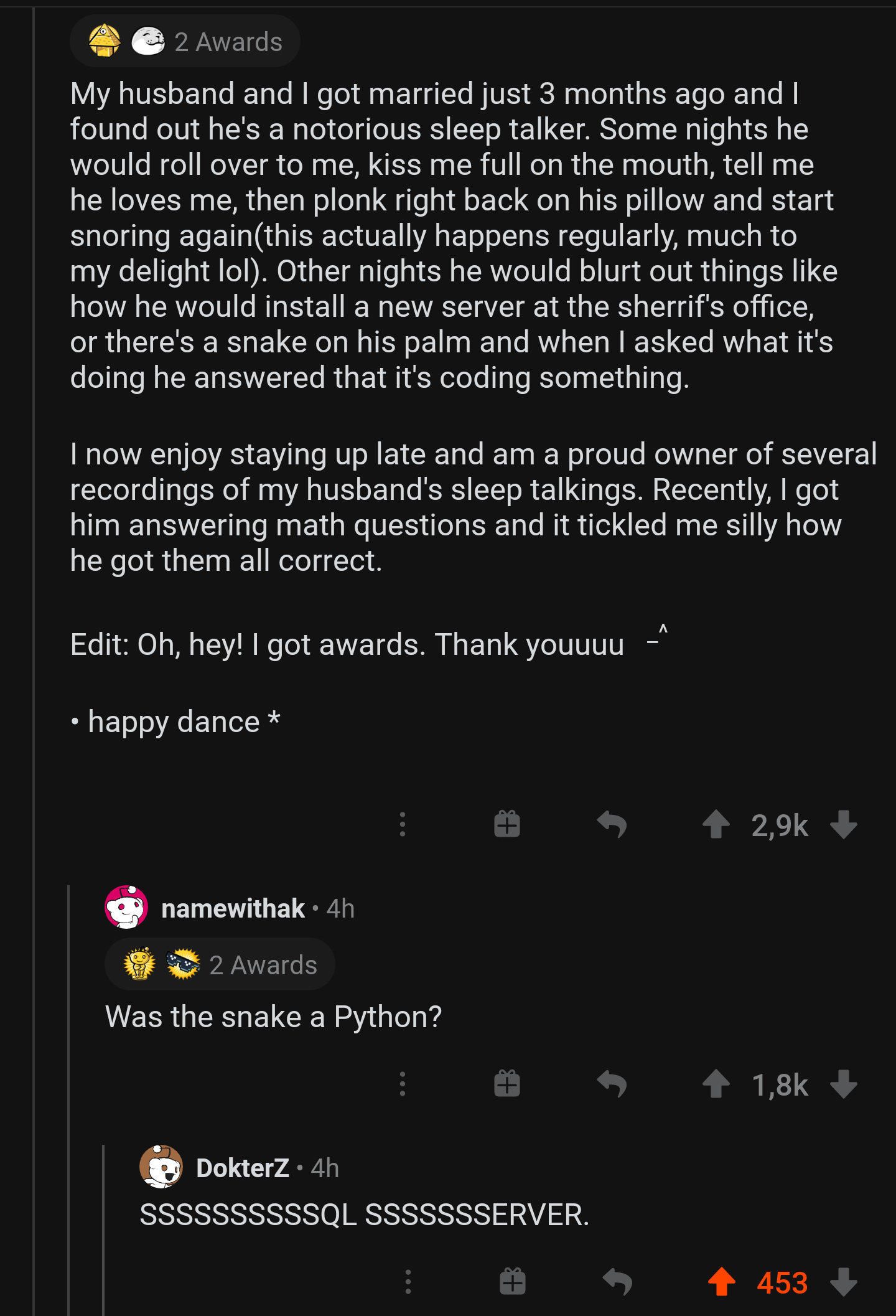 When programming even haunts you in your sleep | programming-memes, coding-memes, python-memes, program-memes, server-memes, sql-memes, IT-memes, rds-memes | ProgrammerHumor.io