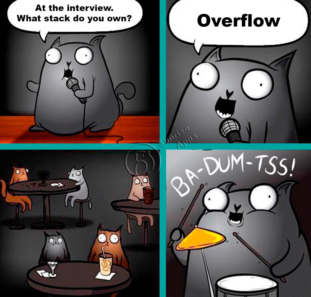 stackOverflow | stackoverflow-memes, stack-memes, overflow-memes, interview-memes | ProgrammerHumor.io